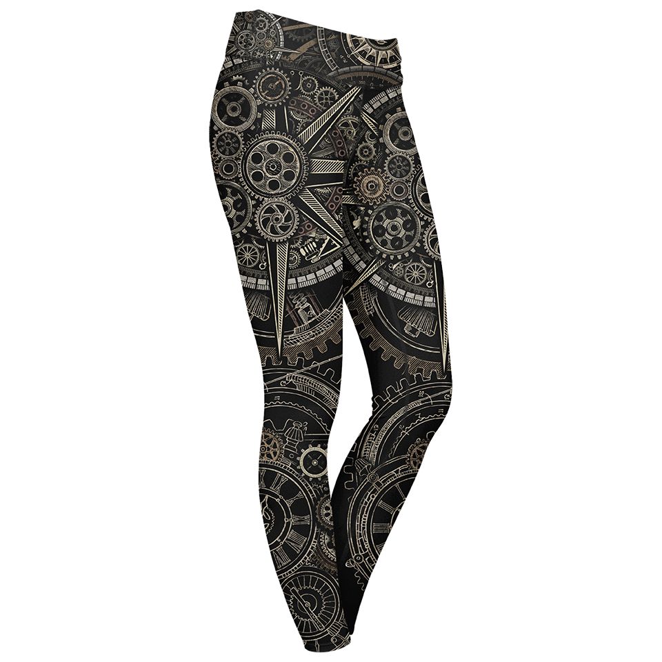 Leggings XS / Rustic Steampunk Leggings STEAMPUNK_LEGGING-6PAN_XS