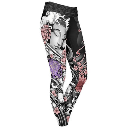 Leggings XS The Sensō-ji Leggings buddha_6pan-leggings_xs