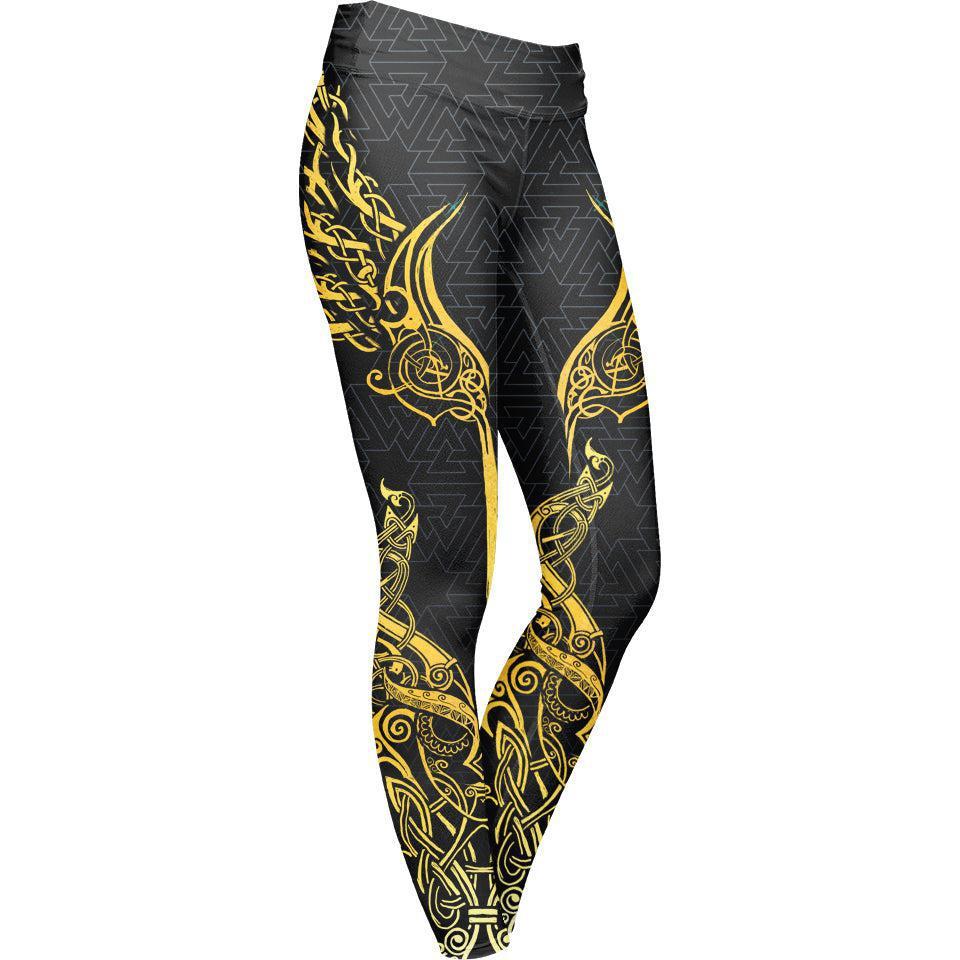 Leggings XS Valkyries of Valhalla Leggings - Gold Edition VALKY_LEGGING-6PAN_XS