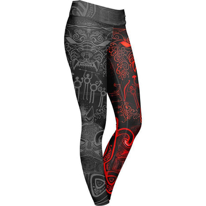 Leggings XS Wolf of Ragnarök Leggings RAGWOLF_LEGGING-6PAN_XS