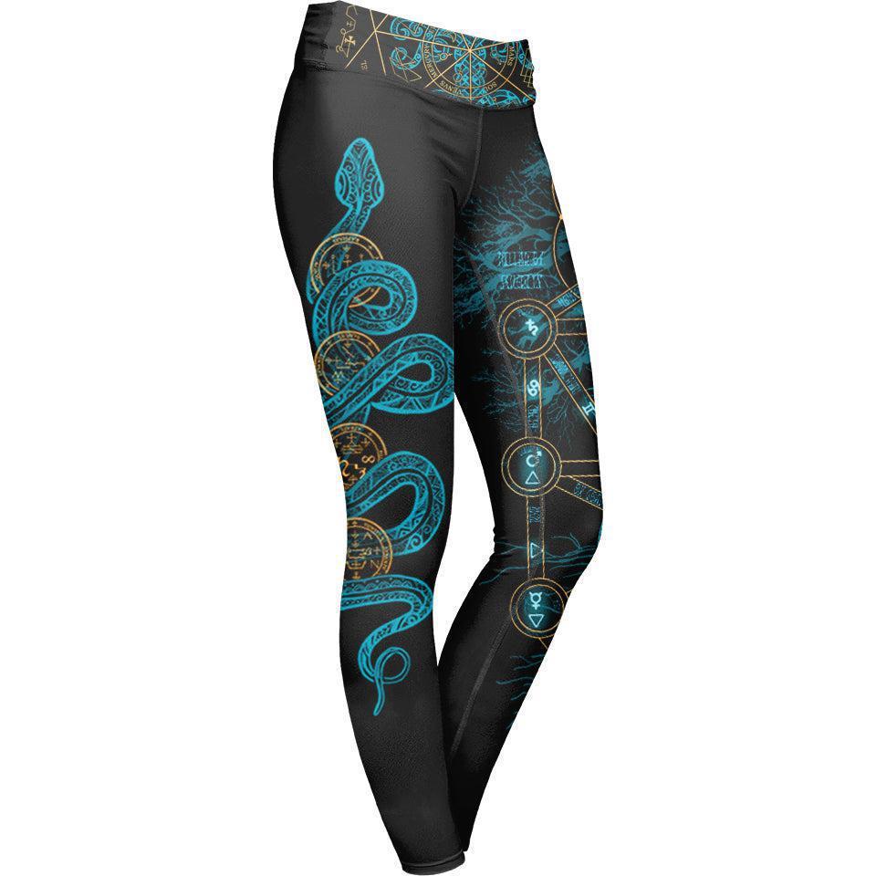 Leggings XS World Tree Leggings - Limited WORLD-TREE-BLUE_LEGGING-6PAN_XS