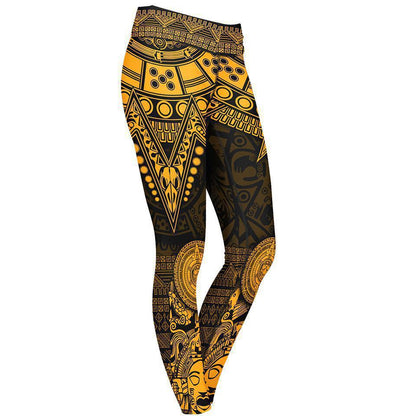 Leggings XS / Yellow Eagle Warrior Leggings eaglewarrior_6Panels Legging_xs