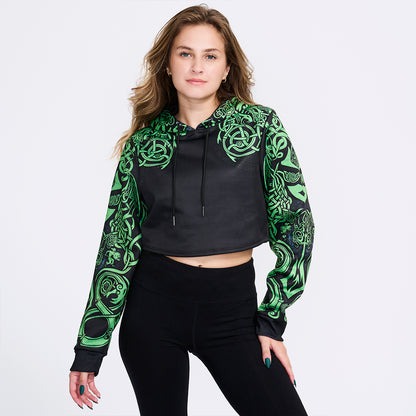 Medusa Crop Hoodie - Snake Edition