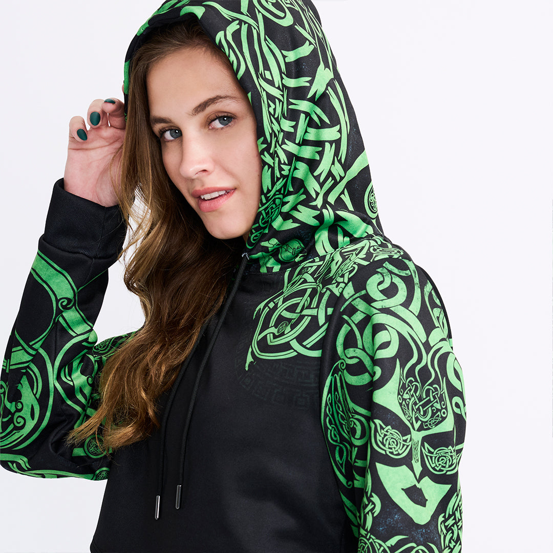 Medusa Crop Hoodie - Snake Edition