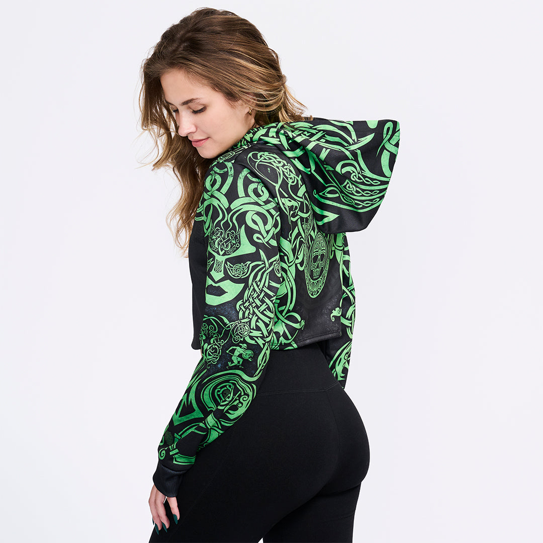 Medusa Crop Hoodie - Snake Edition