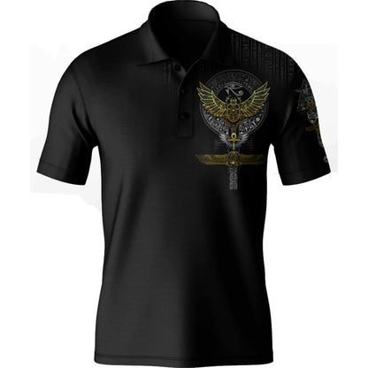 Men's Polo XS Egyptian Scarab Men's Polo 739-MENS-POLO_XS_SCARAB