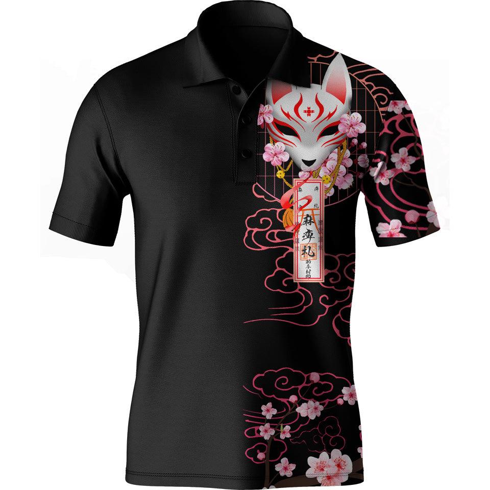 Men's Polo XS Kitsune Men's Polo 739-MENS-POLO_XS_KITSUNE