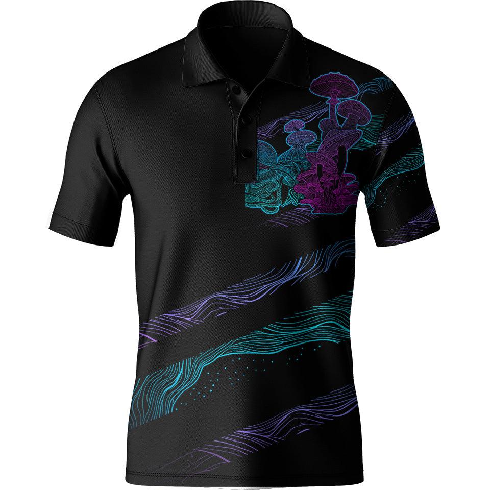Men's Polo XS Mycelia Men's Polo 739-MENS-POLO_XS_FUNGI