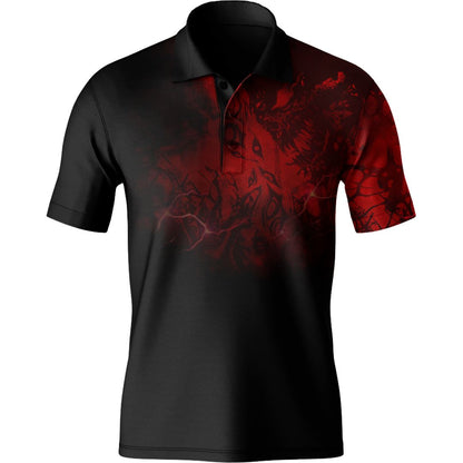 Men's Polo XS Viscera Men's Polo 739-MENS-POLO_XS_NIGHTMARE