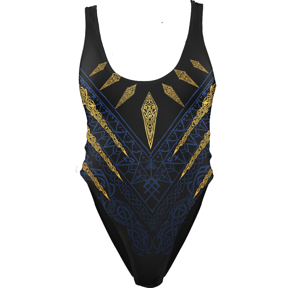 One-Piece Swimsuit Fenrir's Wrath Swimsuit - Blue Edition