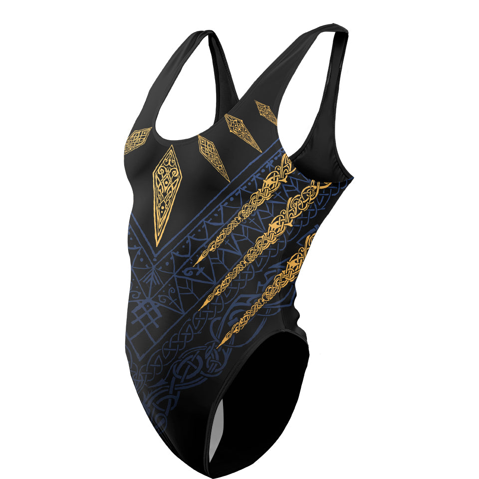 One-Piece Swimsuit Fenrir's Wrath Swimsuit - Blue Edition
