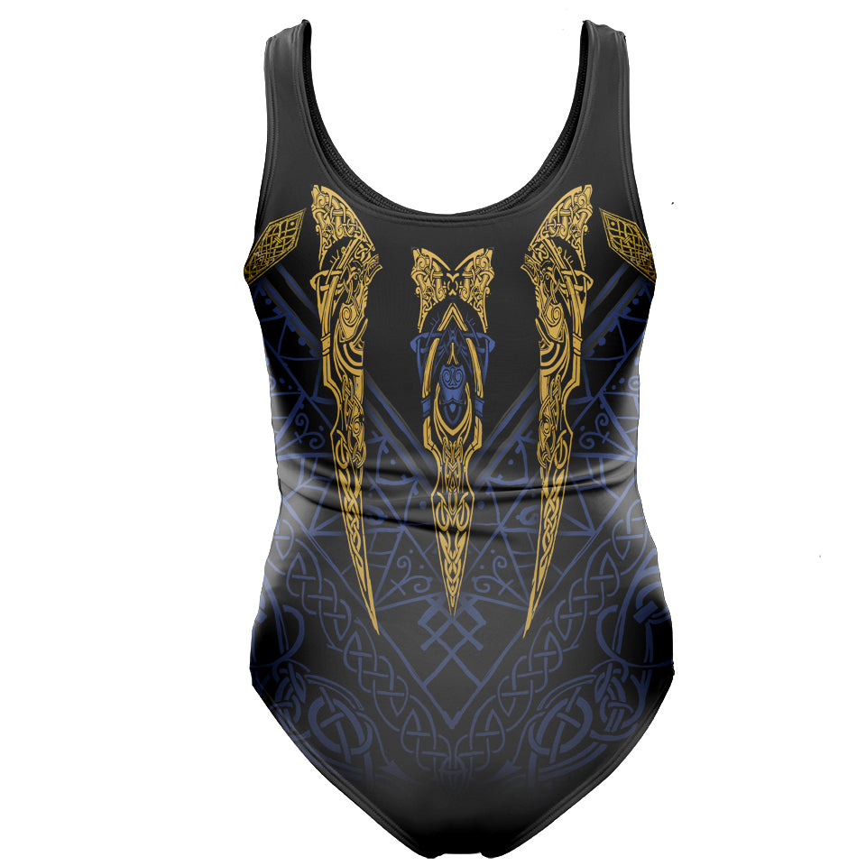 One-Piece Swimsuit Fenrir's Wrath Swimsuit - Blue Edition