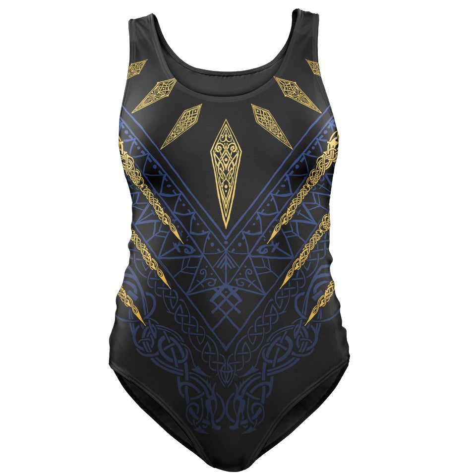 One-Piece Swimsuit Fenrir's Wrath Swimsuit - Blue Edition