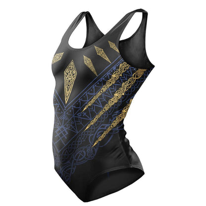 One-Piece Swimsuit Fenrir's Wrath Swimsuit - Blue Edition