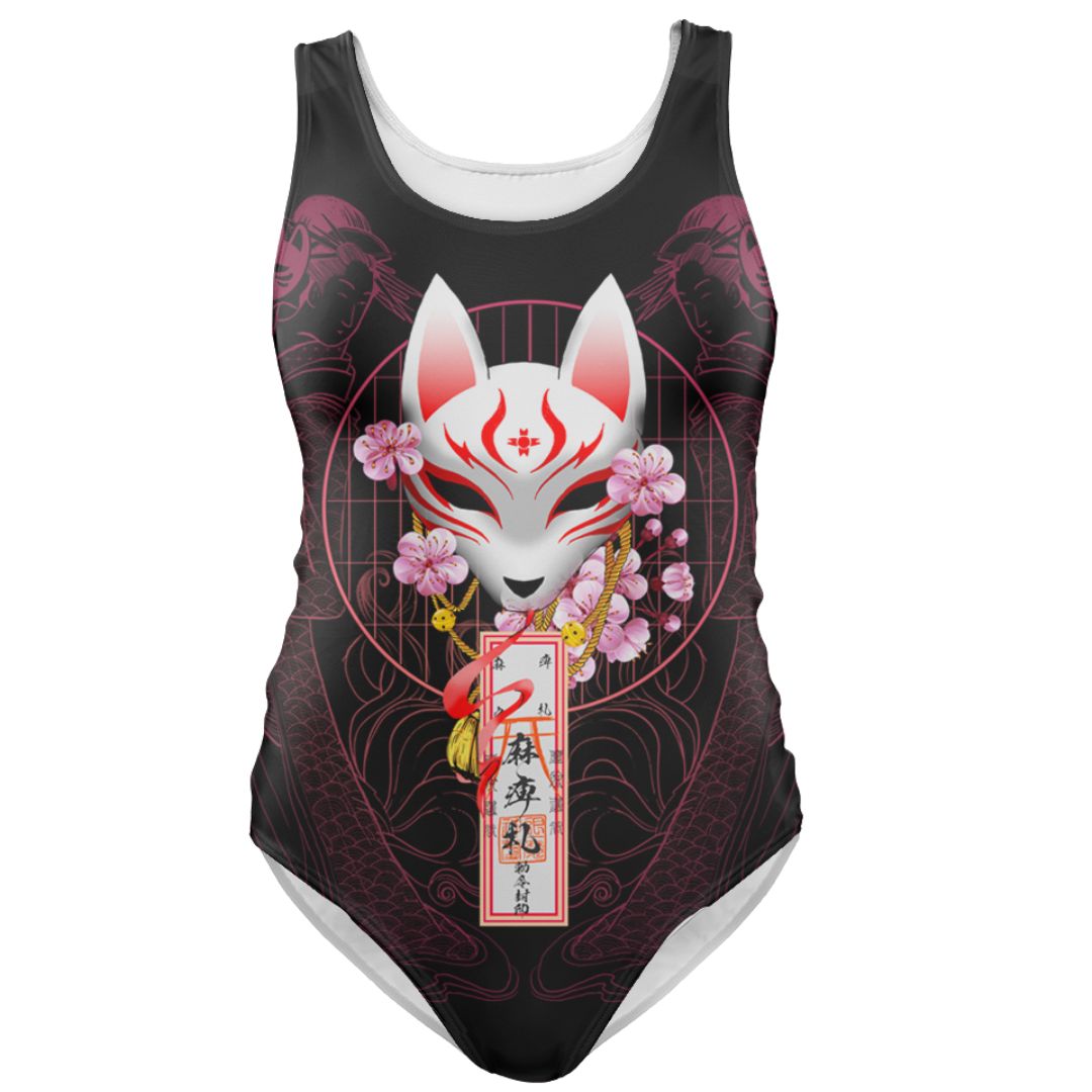One-Piece Swimsuit Kitsune Swimsuit