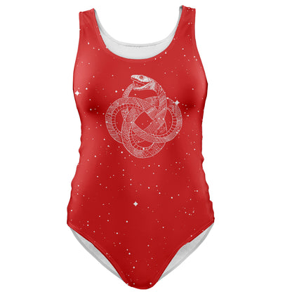 One-Piece Swimsuit Ouroboros Swimsuit - Red Edition