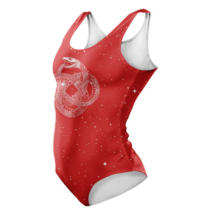 One-Piece Swimsuit Ouroboros Swimsuit - Red Edition