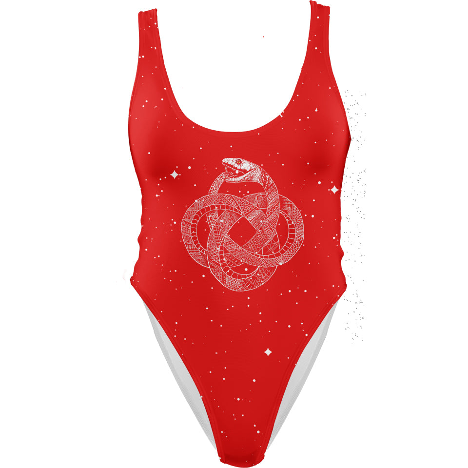 One-Piece Swimsuit Ouroboros Swimsuit - Red Edition