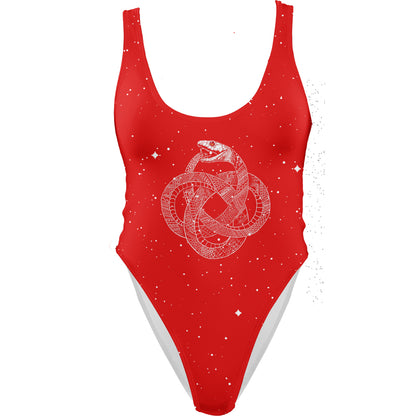 One-Piece Swimsuit Ouroboros Swimsuit - Red Edition