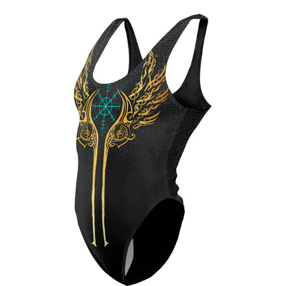 One-Piece Swimsuit S / High Waist-Low Back Valkyries of Valhalla Swimsuit - Gold Edition VALKY_SWIMSUIT_V2_SM