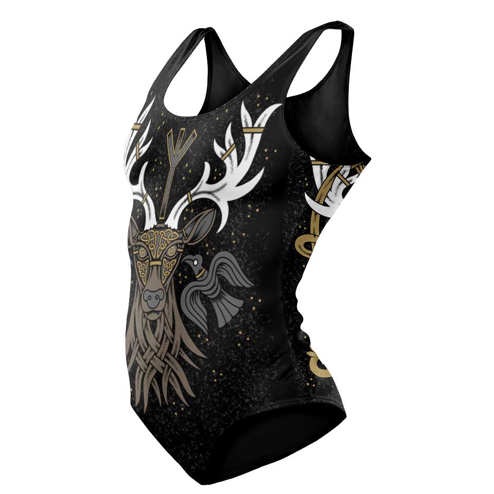 One-Piece Swimsuit S / Original Stag of Valhalla Swimsuit VIKING-STAG_SWIMSUIT_V1_SM