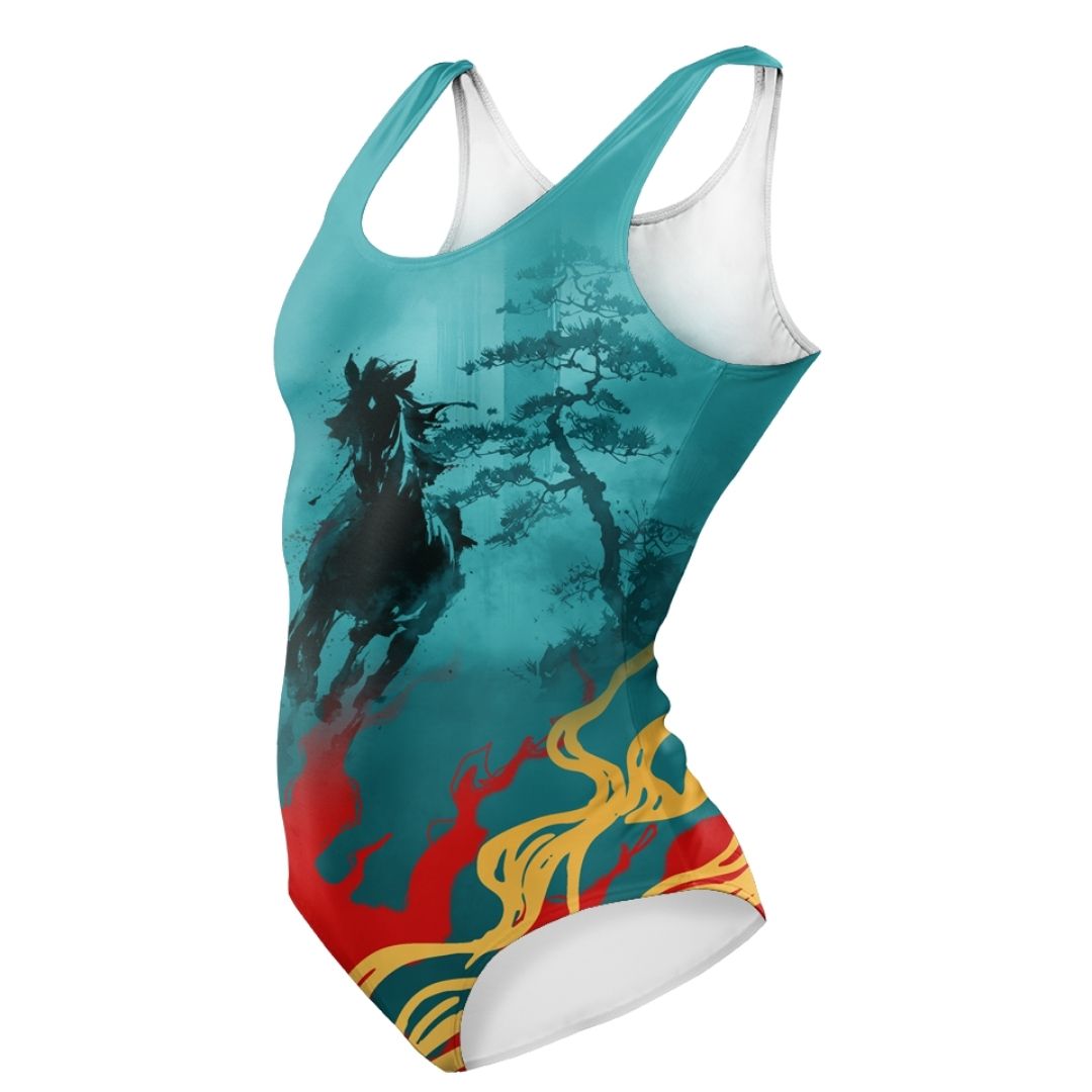 One-Piece Swimsuit SM / Original Flamebound Swimsuit HORSE_SWIMSUIT_V1_SM