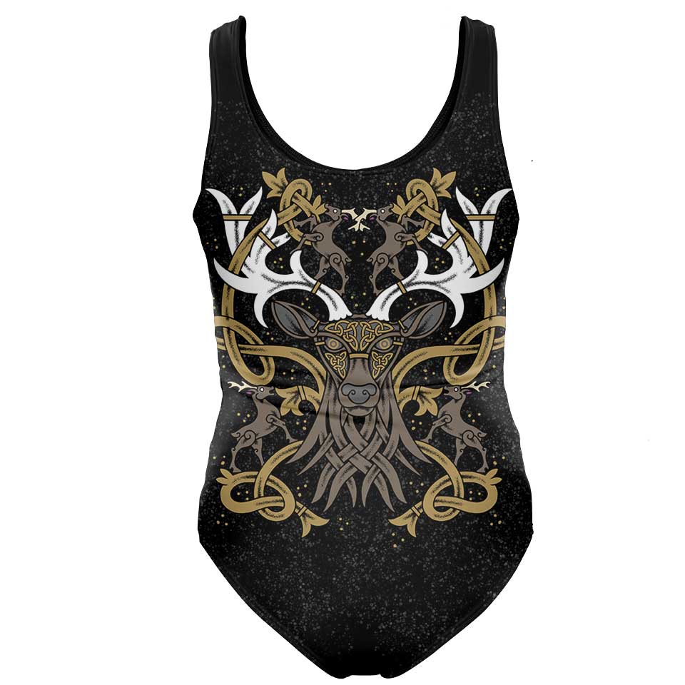 One-Piece Swimsuit Stag of Valhalla Swimsuit