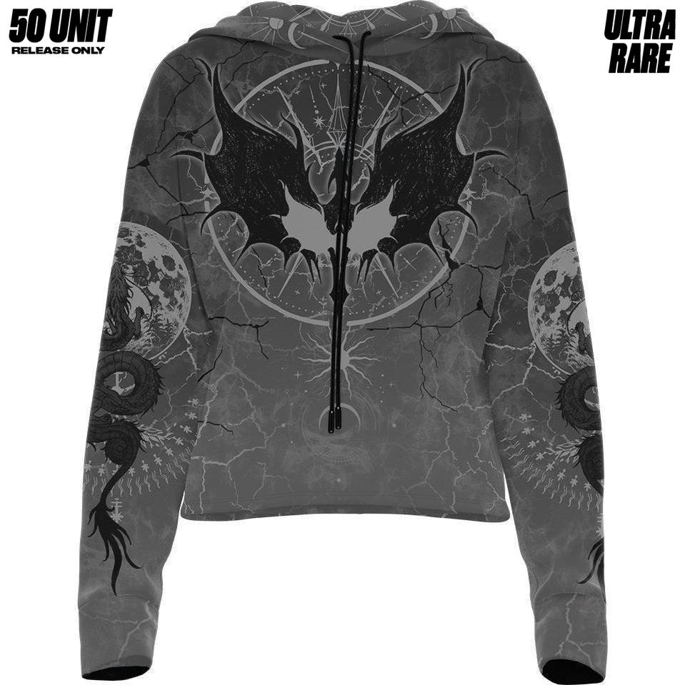Dragon Rider Drop Shoulder Crop Hoodie - Shadow Edition - Ultra Rare - 50 Unit Release