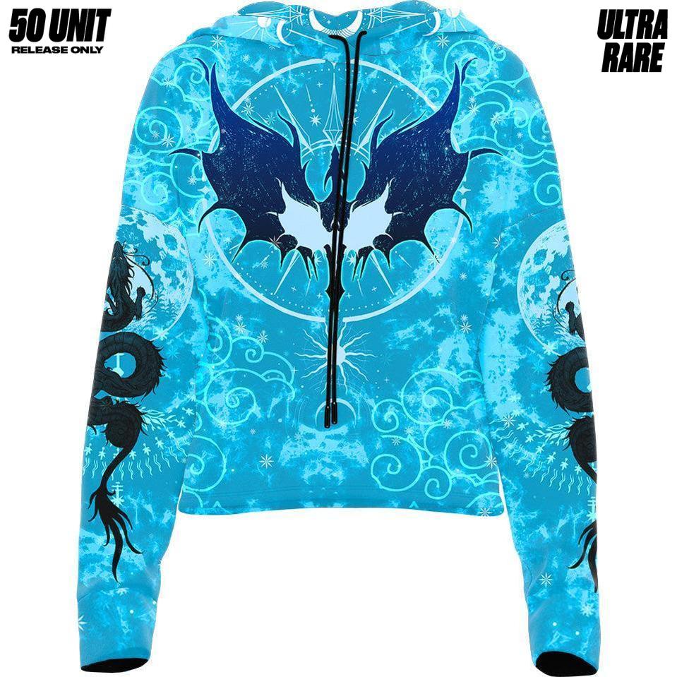 Dragon Rider Drop Shoulder Crop Hoodie - Ice Edition - Ultra Rare - 50 Unit Release