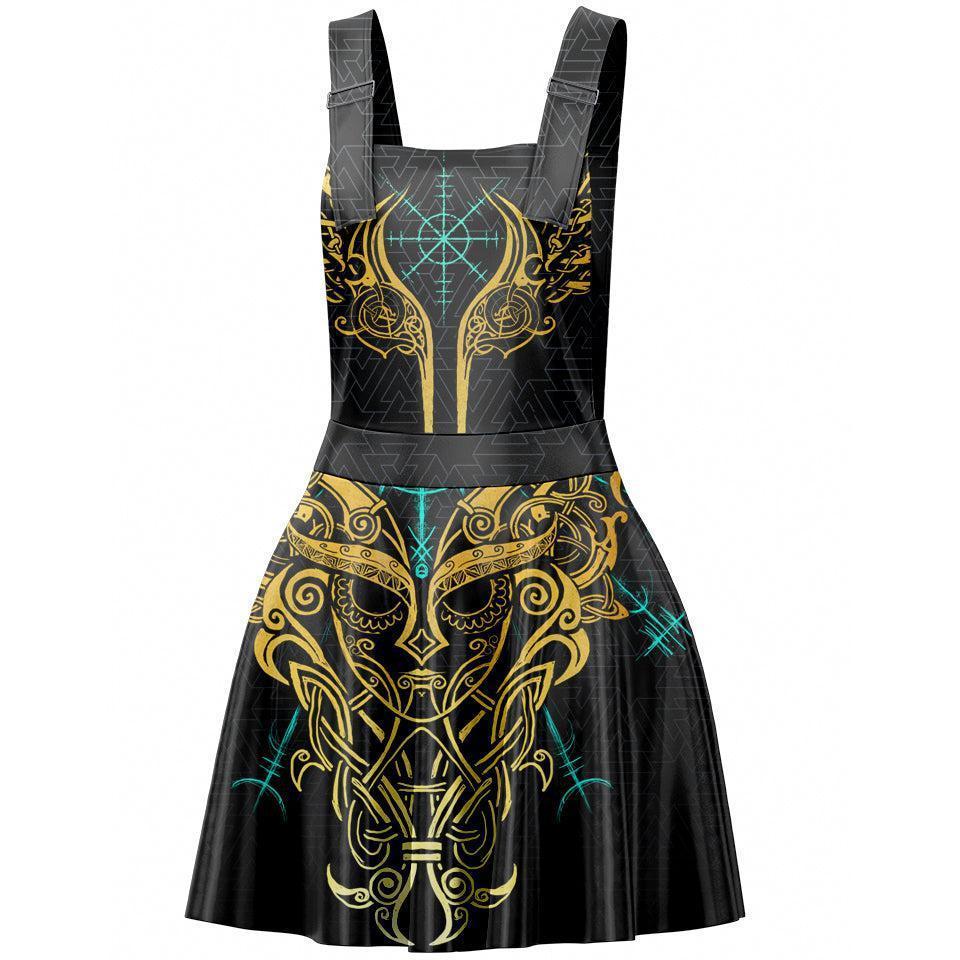 Pinafore Dress XS Valkyries of Valhalla Pinafore Dress - Gold Edition 555_ApronDr_XS_VALKY-V2