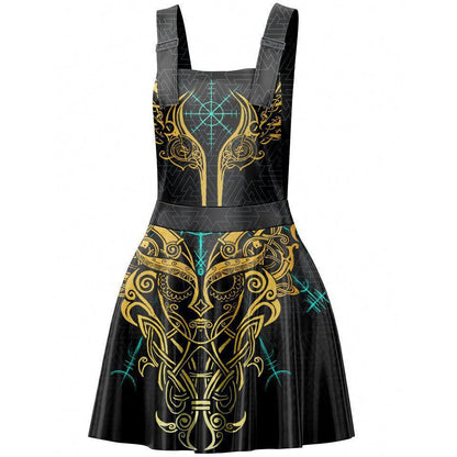Pinafore Dress XS Valkyries of Valhalla Pinafore Dress - Gold Edition 555_ApronDr_XS_VALKY-V2