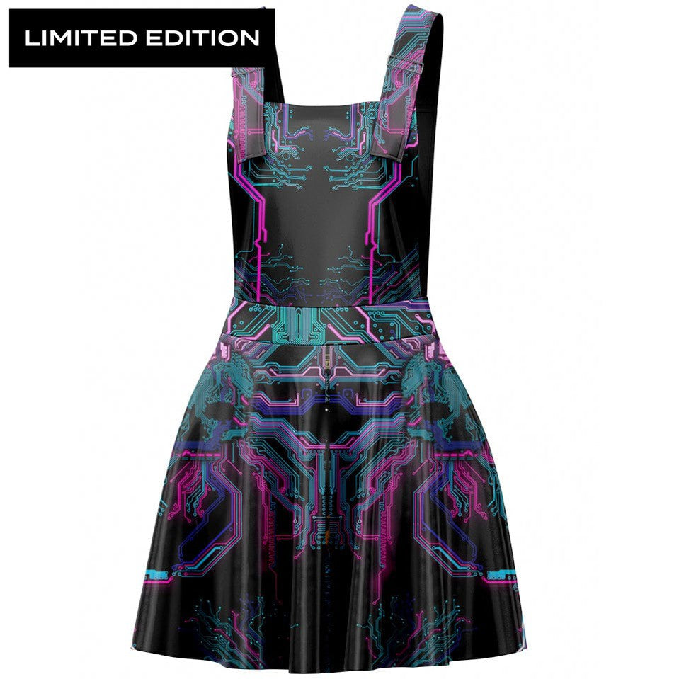 Pinafore Dress XXS Cyber Pinafore Dress - Limited 555_ApronDr_XXS_CYBERPNK