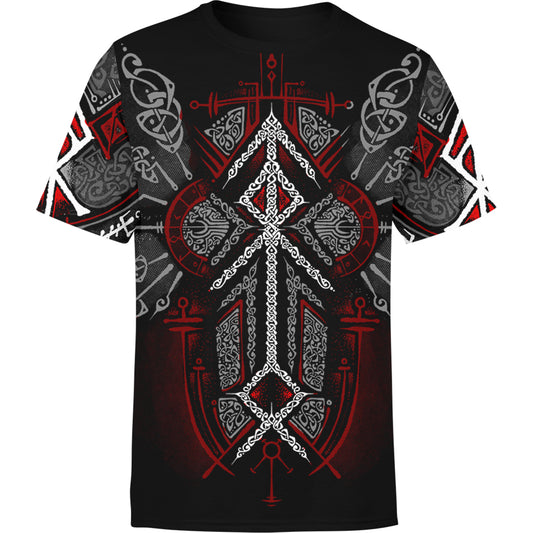 Runes of Loki Shirt - Red Edition