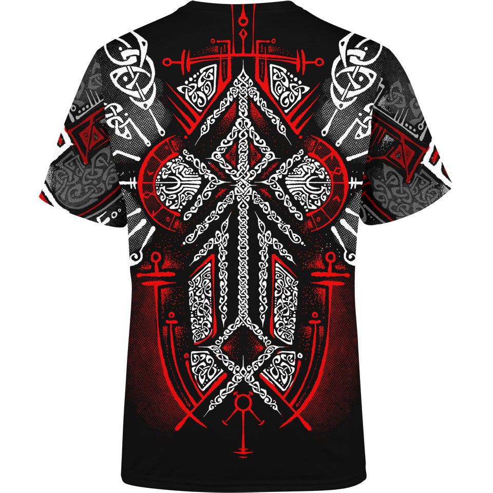 Shirt Runes of Loki Shirt - Red Edition