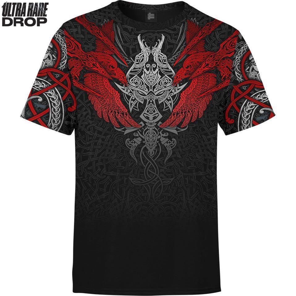 Shirt S Dual Ascent (Rupture) Ultra Rare Shirt - Only 300 Units Across All Styles MUNNIN-FNR-RED_T-SHIRT-3.0_SM