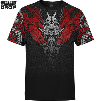 Shirt S Dual Ascent (Rupture) Ultra Rare Shirt - Only 300 Units Across All Styles MUNNIN-FNR-RED_T-SHIRT-3.0_SM