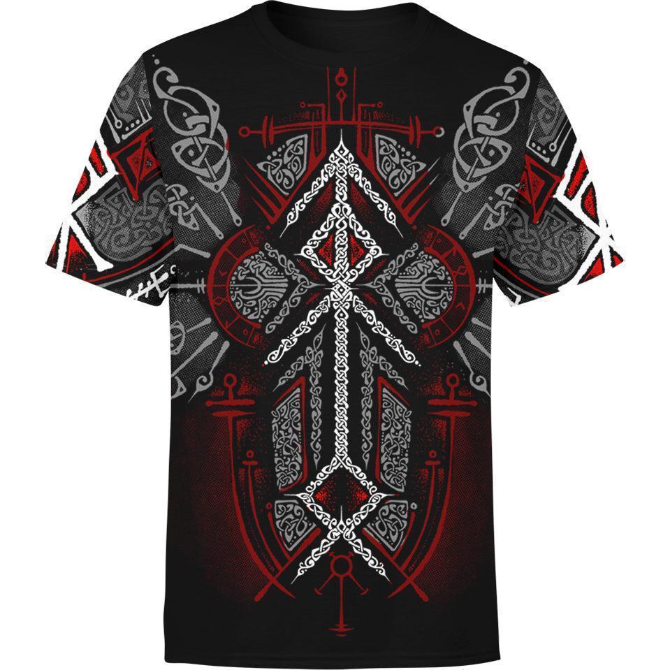 Shirt S Runes of Loki Shirt - Red Edition RULO_T-SHIRT-3.0_SM