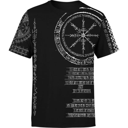 Shirt S Viking Runes Shirt - Black Edition RUNIC_T-SHIRT-3.0_SM