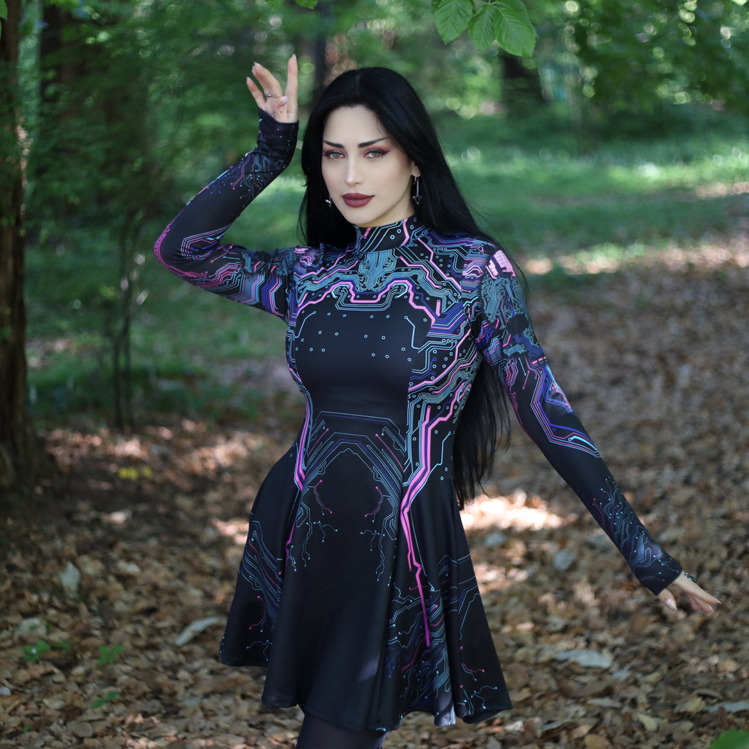 Goth Dress Festival Skater Dress Gothic Skater Dresses Spring Summer Alternative Style Goth Dress Festival Skater Dress Gothic Skater Dresses Spring Summer Alternative Style