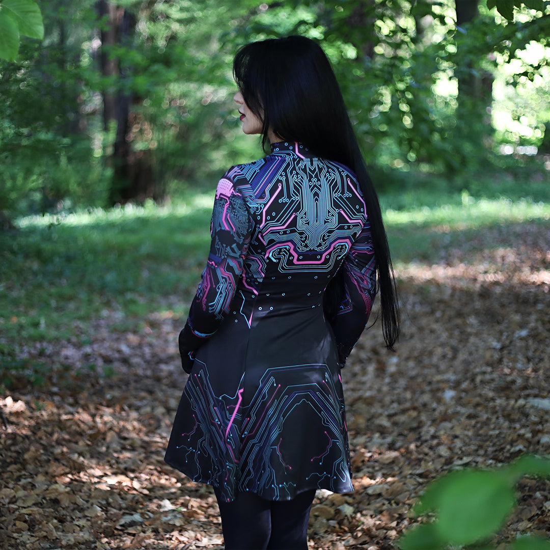 Skater Dress Cyber Skater Dress - Limited