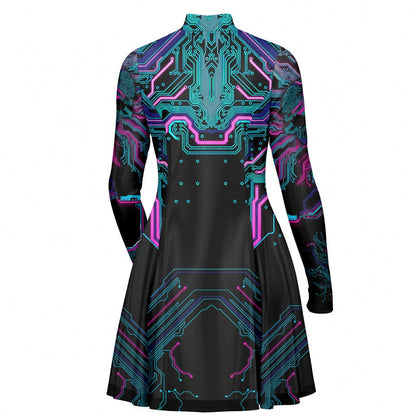 Skater Dress Cyber Skater Dress - Limited