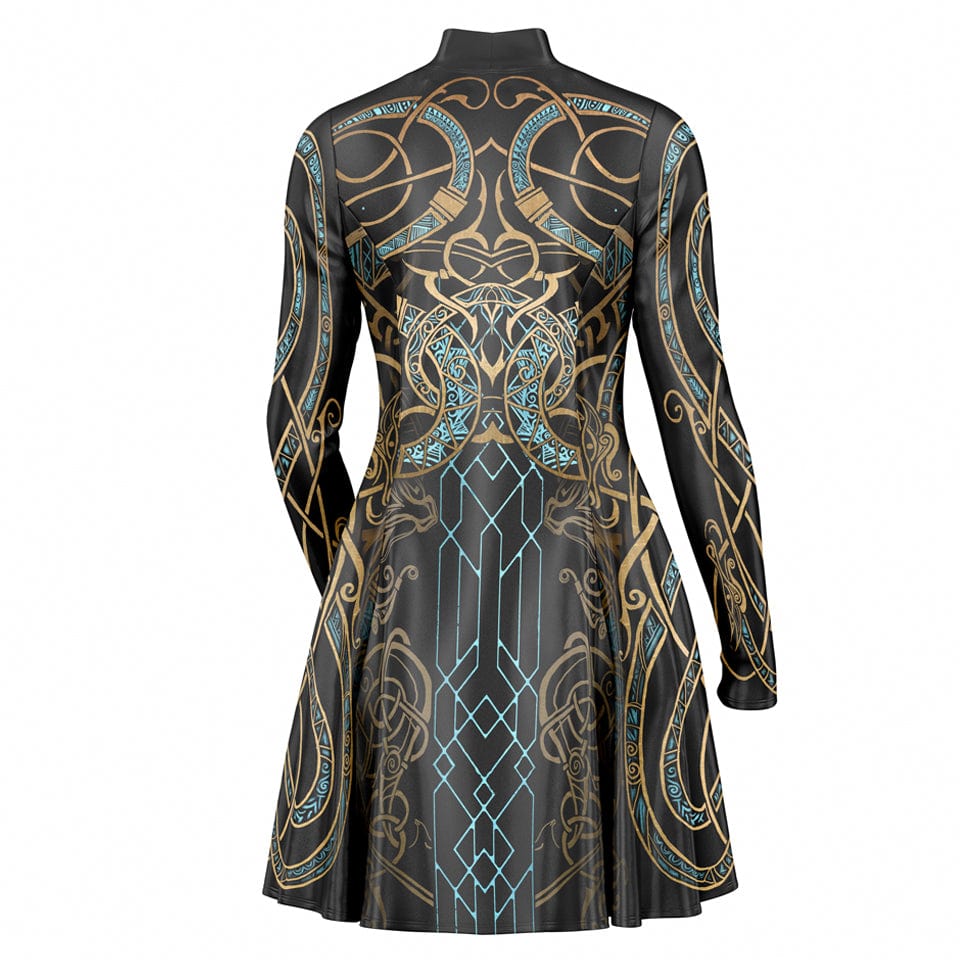 loki skater dress Buy Emerald Mischief Skater Dress Loki Villain Inspired Costume Online in India