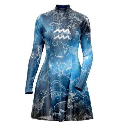 Skater Dress XXS-2 Aquarius Skater Dress 535A_LS-MiniDr_XXS_AQUARIUS