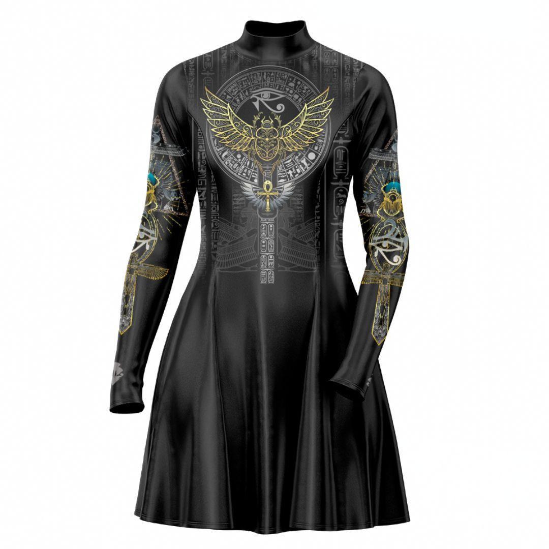 Skater Dress XXS-2 Egyptian Scarab Skater Dress 535A_LS-MiniDr_XXS_SCARAB