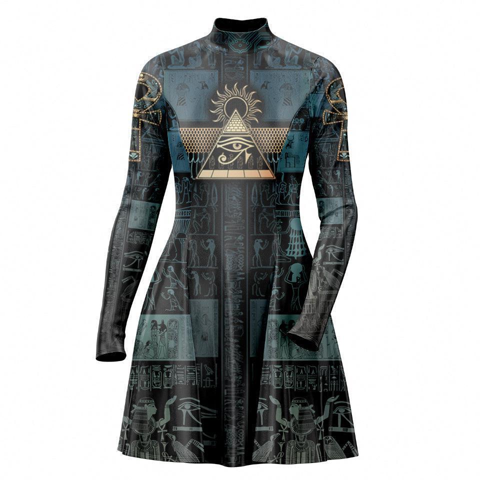 Skater Dress XXS-2 Eye of Ra Skater Dress 535A_LS-MiniDr_XXS_EYE-OF-RA