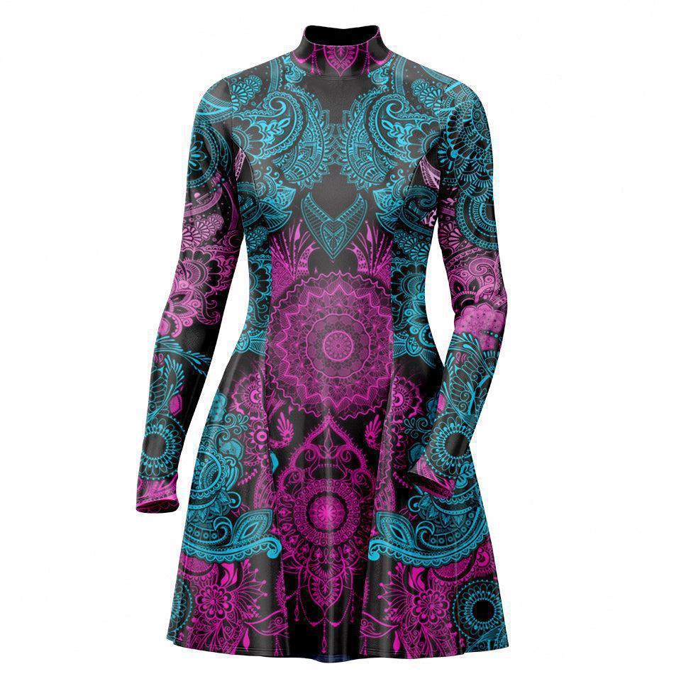 Skater Dress XXS-2 Kali Skater Dress - Lotus Edition 535A_LS-MiniDr_XXS_KALI-PNK