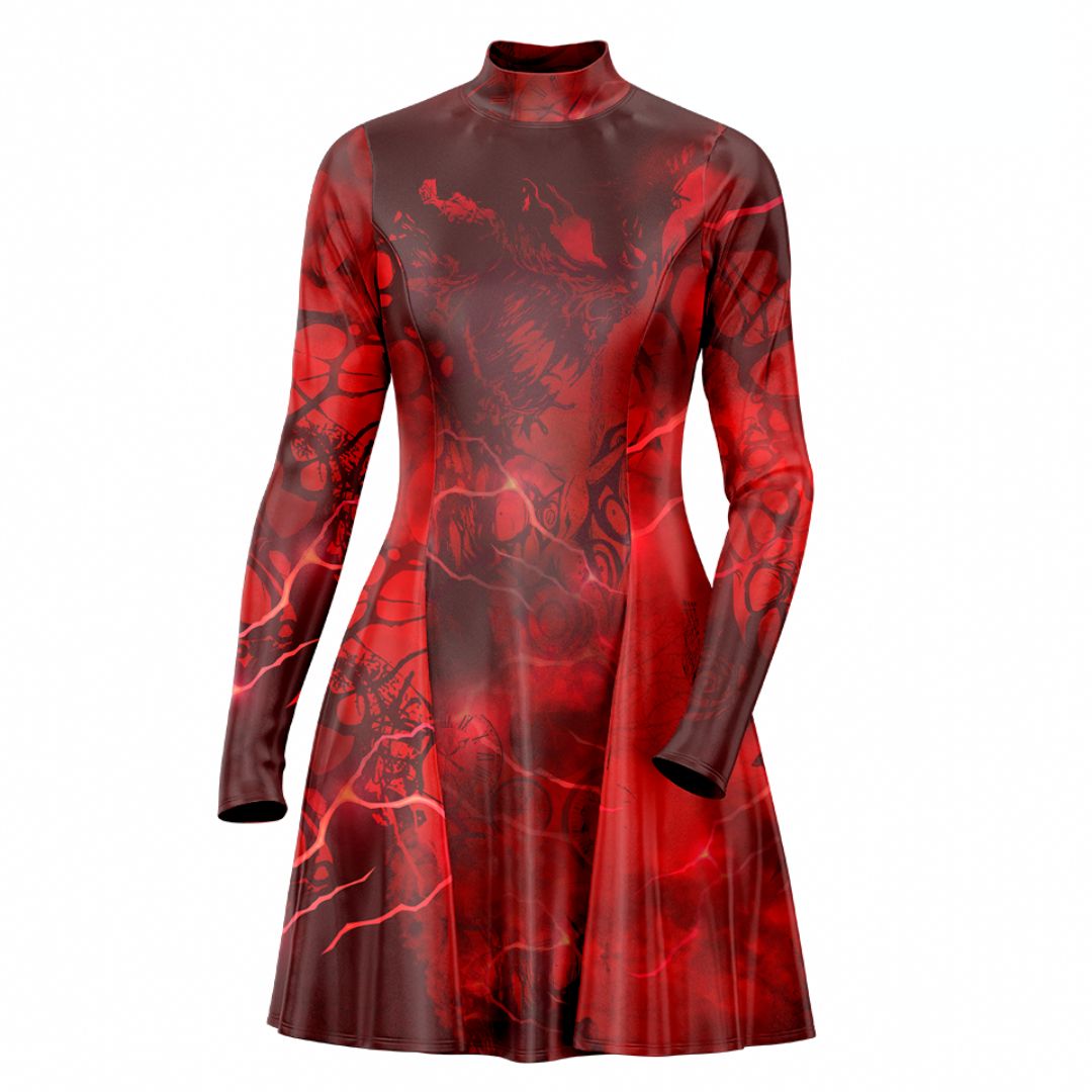 Skater Dress XXS-2 Nightmare Skater Dress 535A_LS-MiniDr_XXS_NIGHTMARE