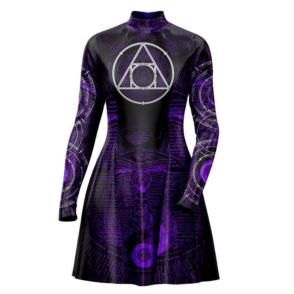 Skater Dress XXS-2 Philosopher's Stone Skater Dress 535A_LS-MiniDr_XXS_PSTONE
