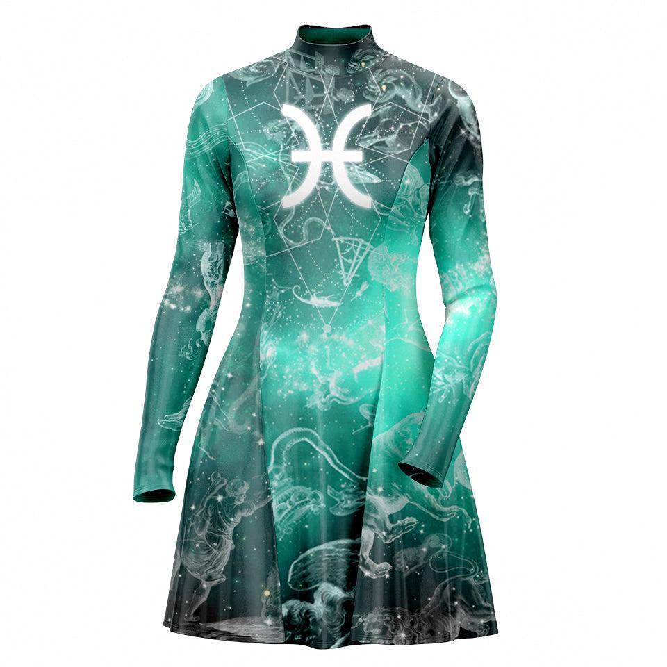 Skater Dress XXS-2 Pisces Skater Dress 535A_LS-MiniDr_XXS_PISCES