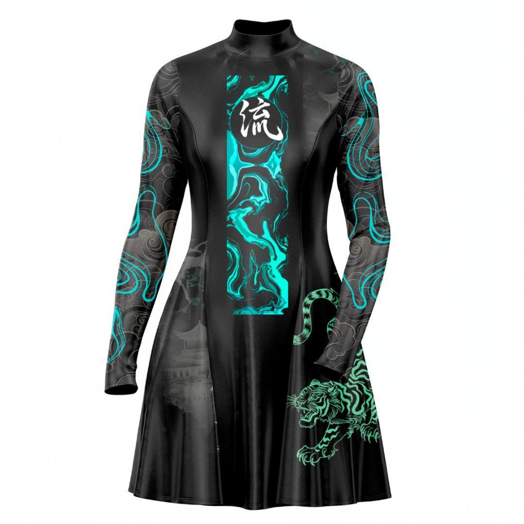 Skater Dress XXS-2 Suminagashi Special Edition Skater Dress 535A_LS-MiniDr_XXS_SUMINAGASHI-LTD